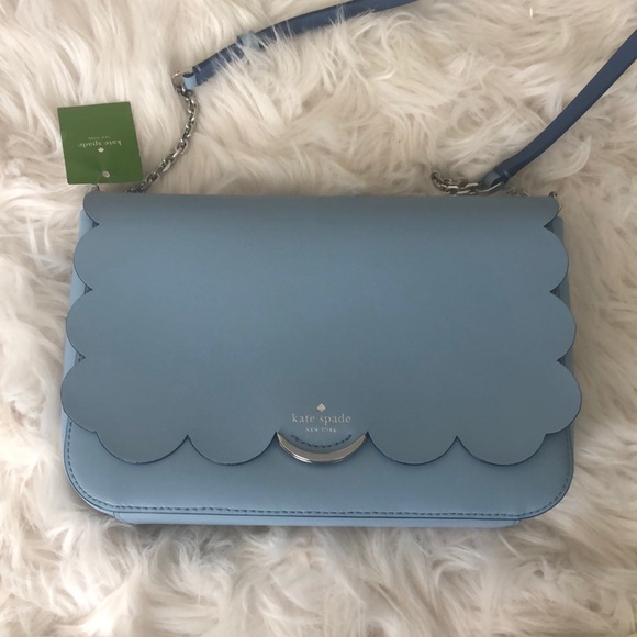 kate spade Handbags - ⭐️NWT KATE SPADE NY BABY BLUE SCALLOPED BAG
